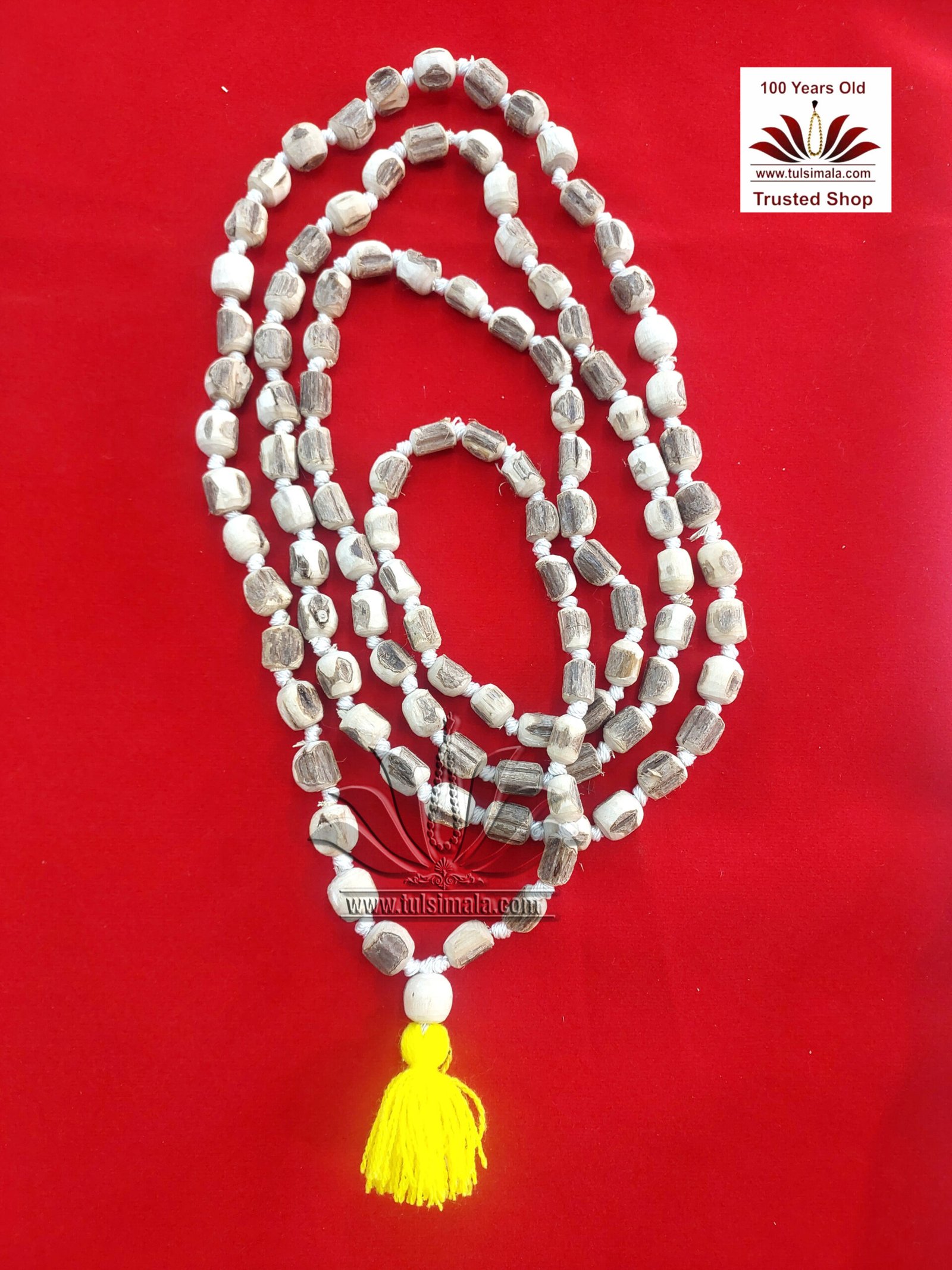 Tulsi Wood Japa Mala Natural Cutting Bead