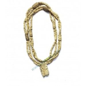 Tulsi Neck Mala Radha Name Carving Bead With Radha Krishna Locket