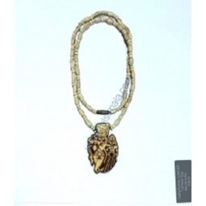 Tulsi Neck Mala With Digital Radha Krishna Print Locket