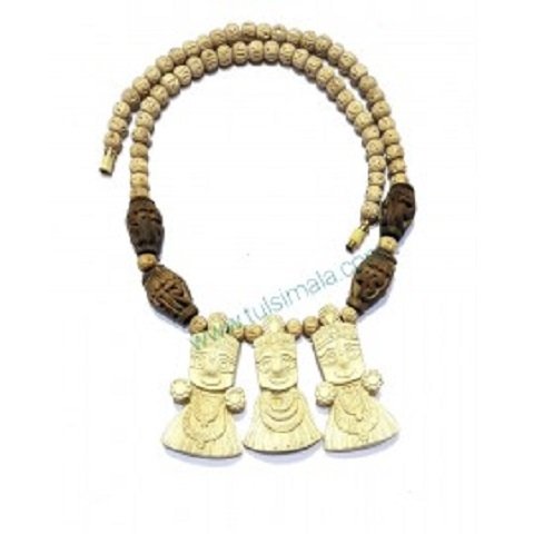 Tulsi Neck Mala With Jagannath, Balbhadra,Subhdra Locket