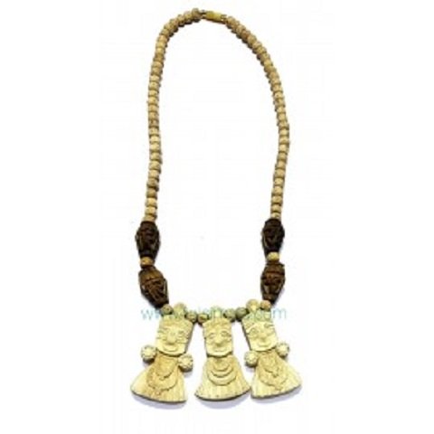 Tulsi Neck Mala With Jagannath, Balbhadra,Subhdra Locket - Image 3
