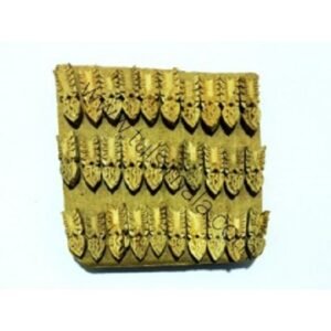 Tulsi Wood Make Ear Tops With Radha Name