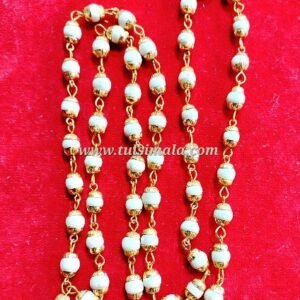 Tulsi Neck Mala with Gold Plated Wire