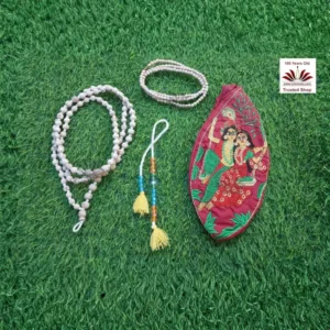Tulsi Jap Mala With Jap Bag ,Tulsi Neck Mala, Counter Mala { Combo Set }